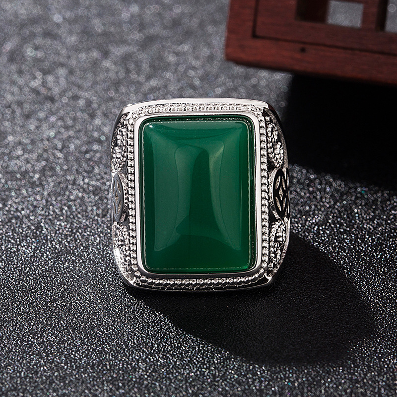 Rings - Green Natural Jade Rings Real Jewelry