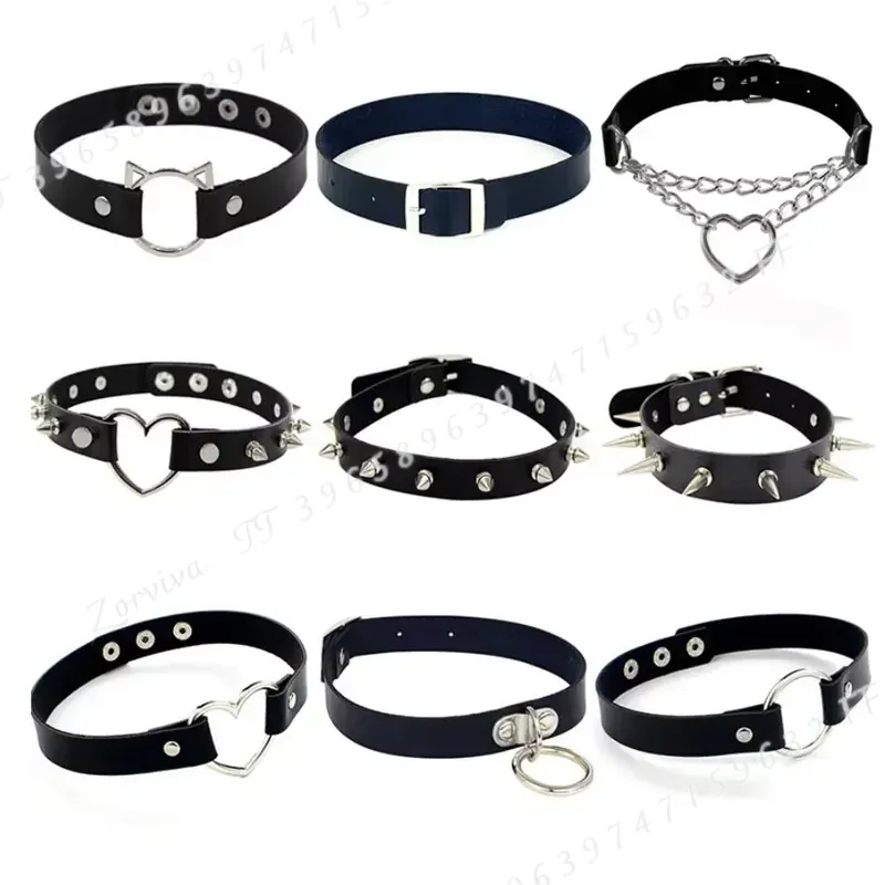 Harajuku Punk Rock Gothic Chok - Goth Punk Spike Choker ulasan dan harga