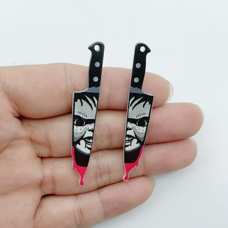10 pieces of acrylic jewelry H - Earrings ulasan dan harga