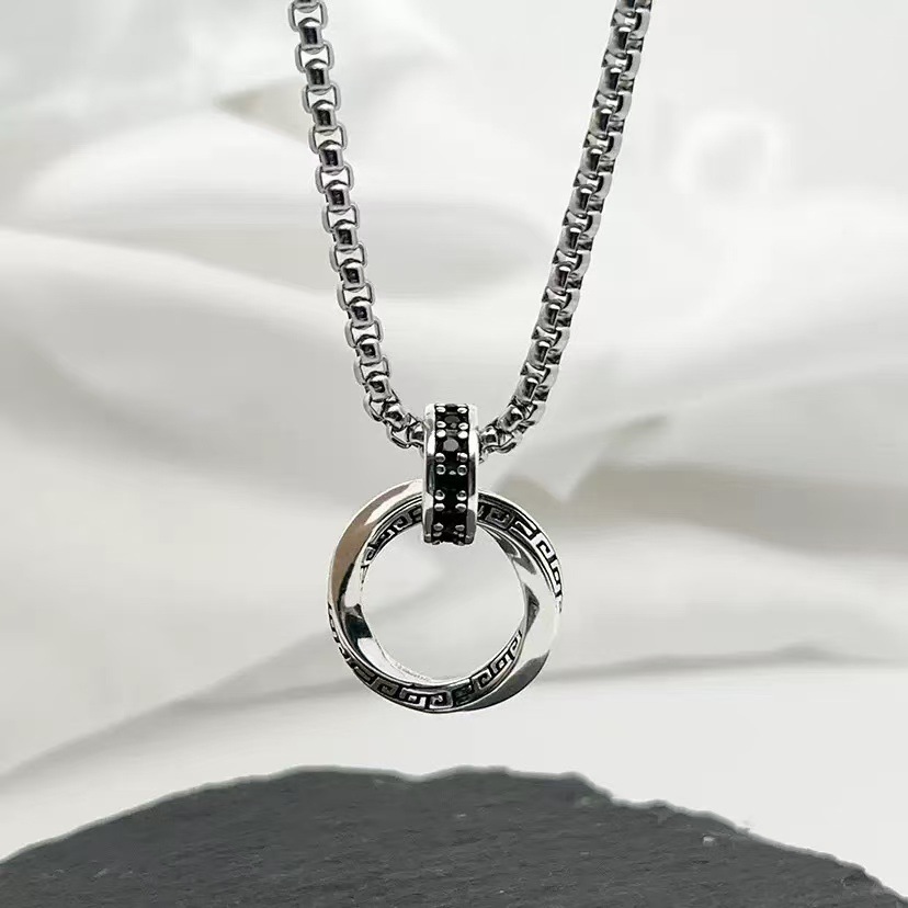 New 925 Sterling Silver Neckla - 925 Sterling Silver Chain Necklace Men ulasan dan harga