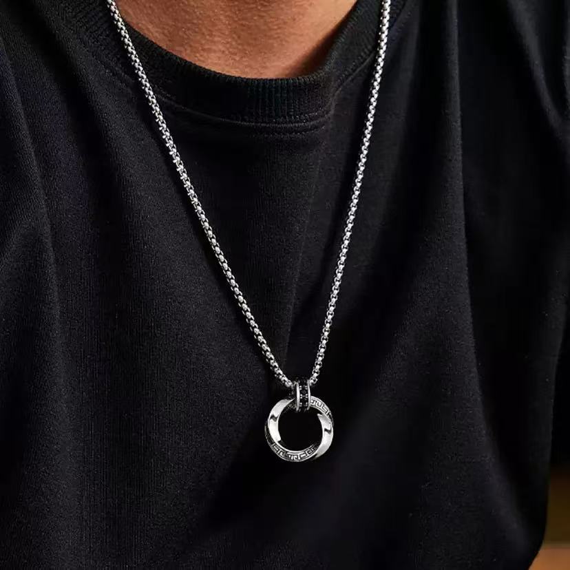 New 925 Sterling Silver Neckla - 925 Sterling Silver Chain Necklace Men ulasan dan harga