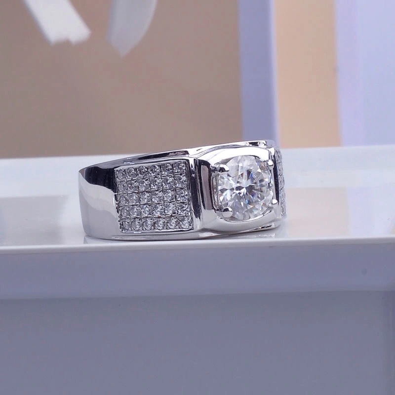 New Four-claw Simulation Moiss - Moissanite Engagement Ring 1 Carat ulasan dan harga