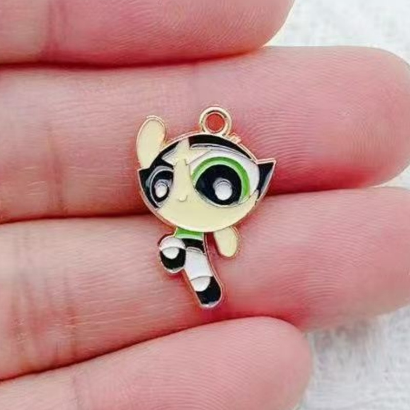 10pcs Alloy Oil-Dripping Carto - Earrings ulasan dan harga