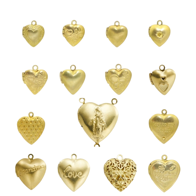 BoYuTe (50 Pieces/Lot) Metal B - Heart Locket Necklace Photo ulasan dan harga