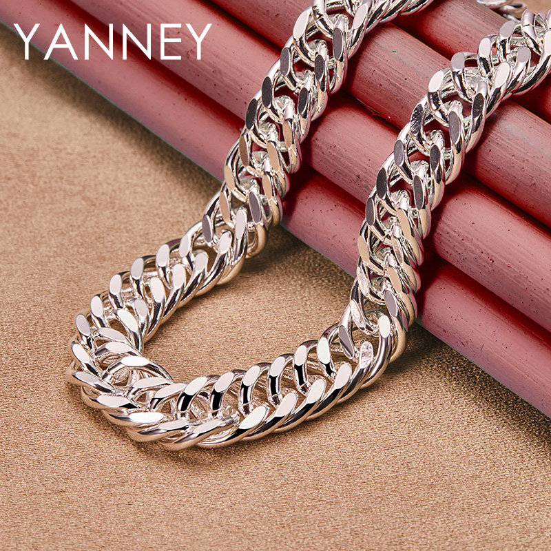 10MM 925 Sterling Silver 20/24 - Cuban Link Chain 12Mm ulasan dan harga