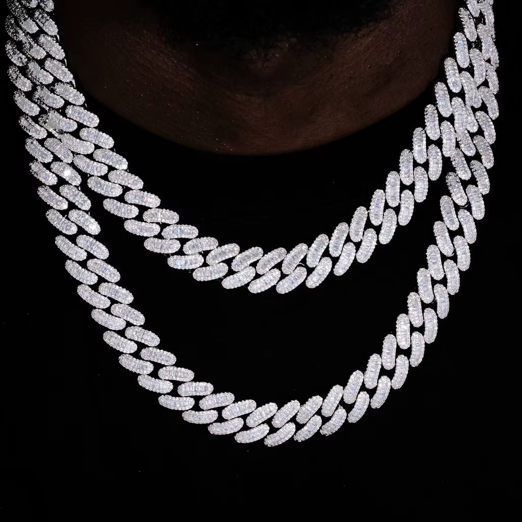 15mm Zircon Cuban Link Chain I - Cuban Link Chain 12Mm ulasan dan harga