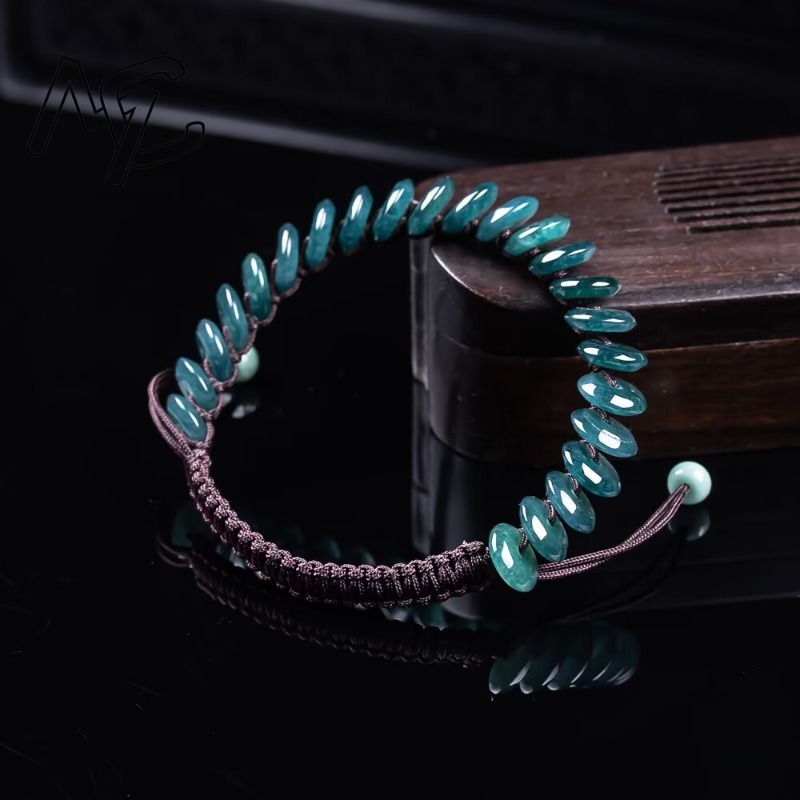 Natural Real Emerald Blue Wate - Necklaces ulasan dan harga