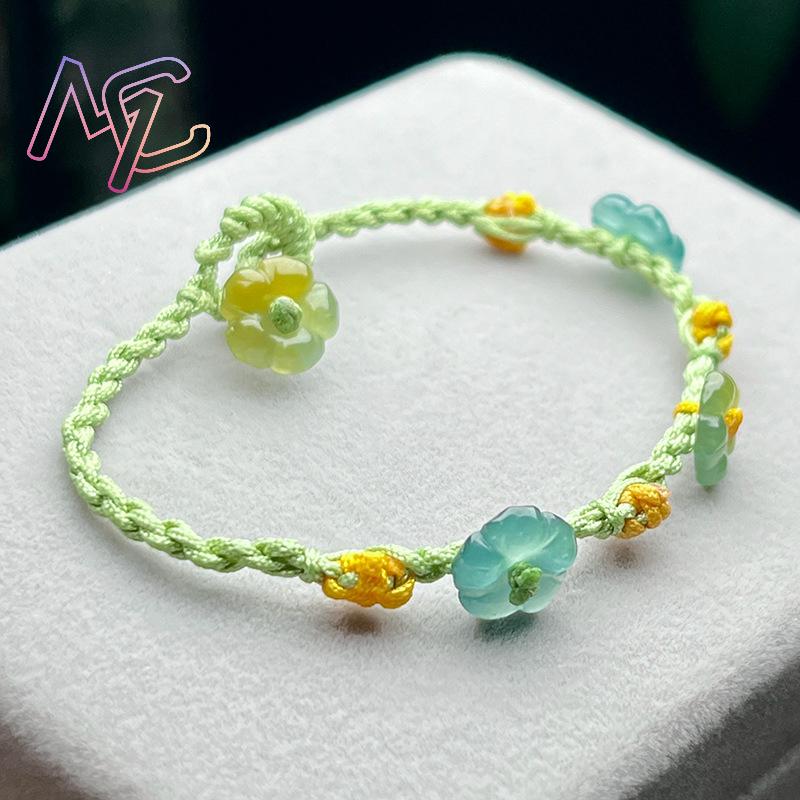 Myanmar Jadeite Flower Bracele - Bracelets ulasan dan harga