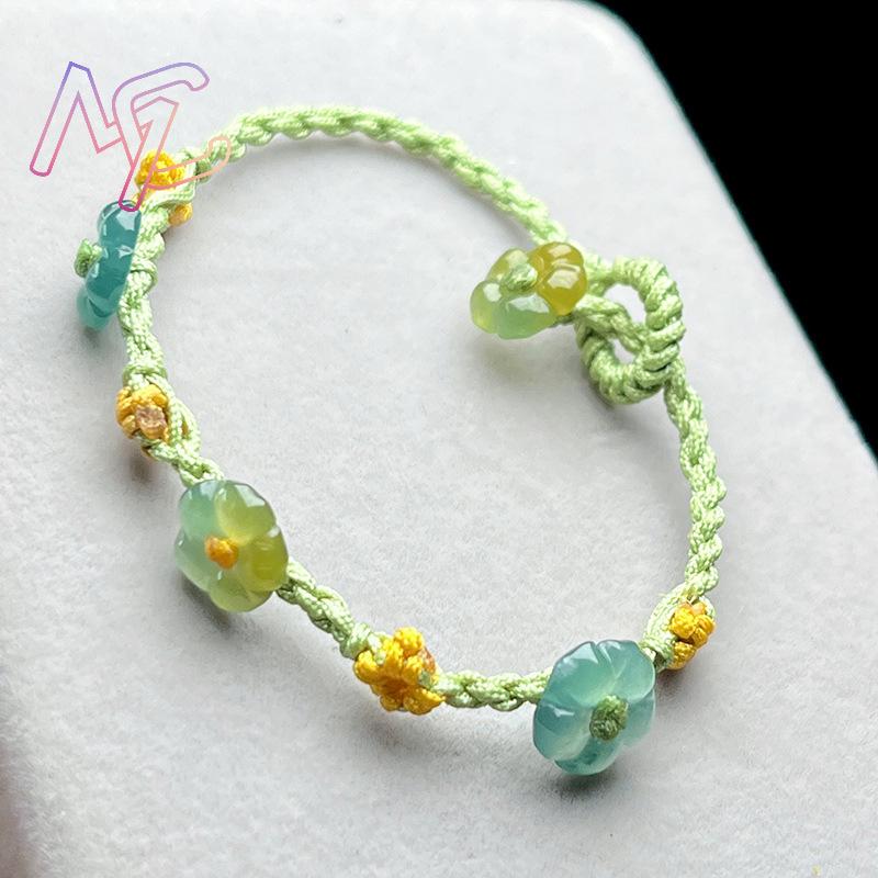 Myanmar Jadeite Flower Bracele - Bracelets ulasan dan harga