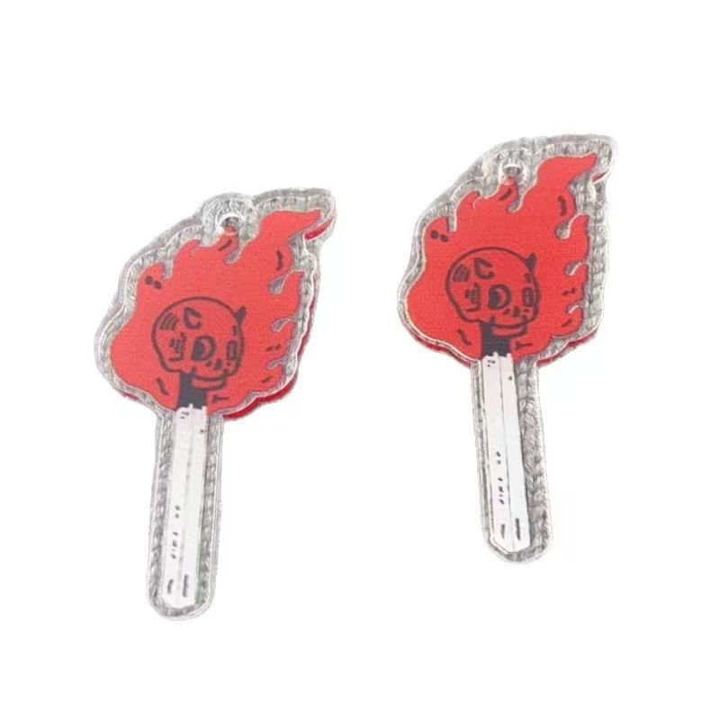 10pcs acrylic skull pendant, D - Earrings ulasan dan harga