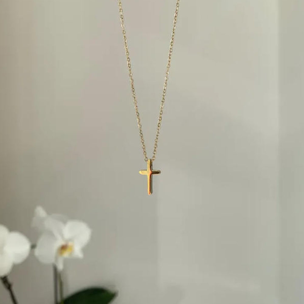 Exquisite gold cross necklace, - Cross Pendant Necklace Gold ulasan dan harga