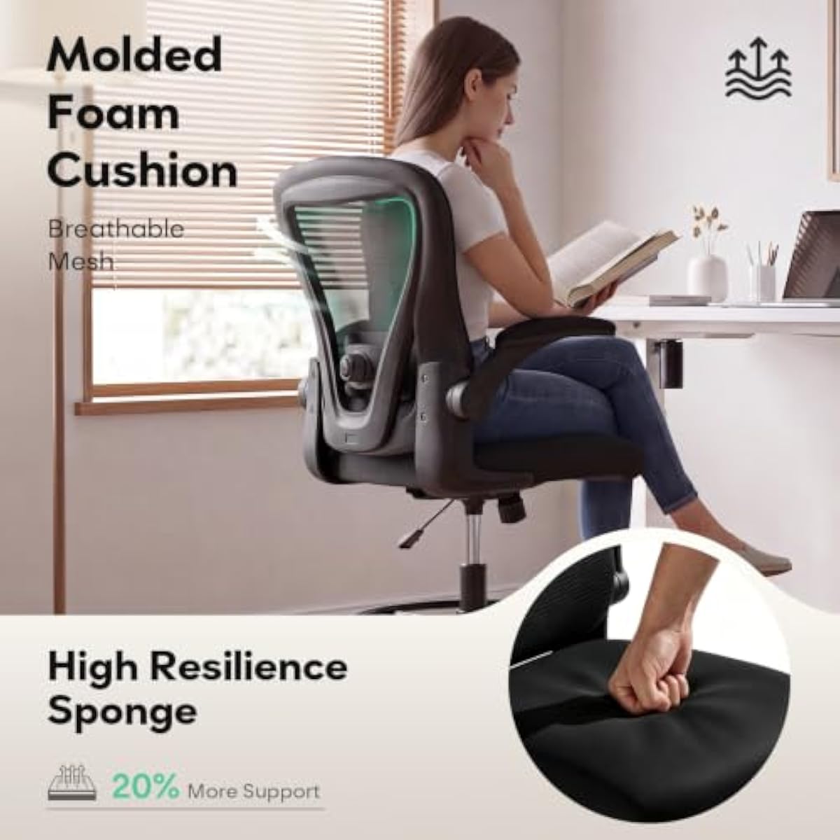 Ergonomic Tall Drafting Seat w - Rings ulasan dan harga