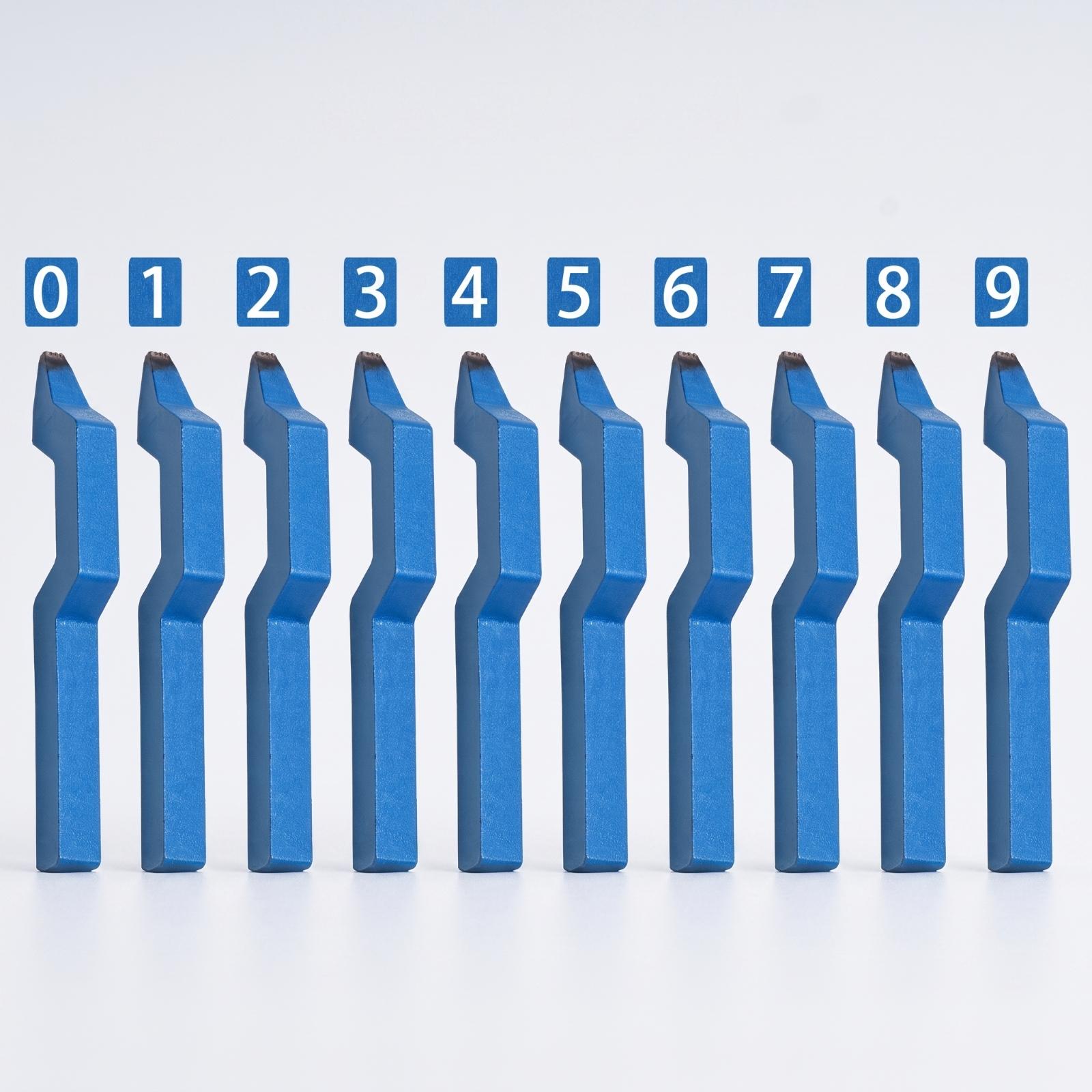 Curved Number Stamp Set Jewelr - Body Jewelry ulasan dan harga