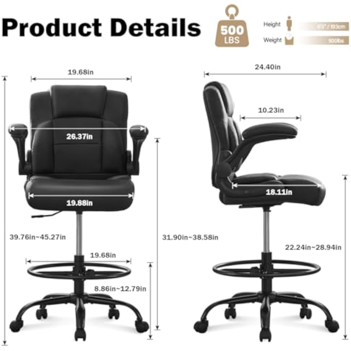 Ergonomic Tall Stool for Stand - Rings ulasan dan harga