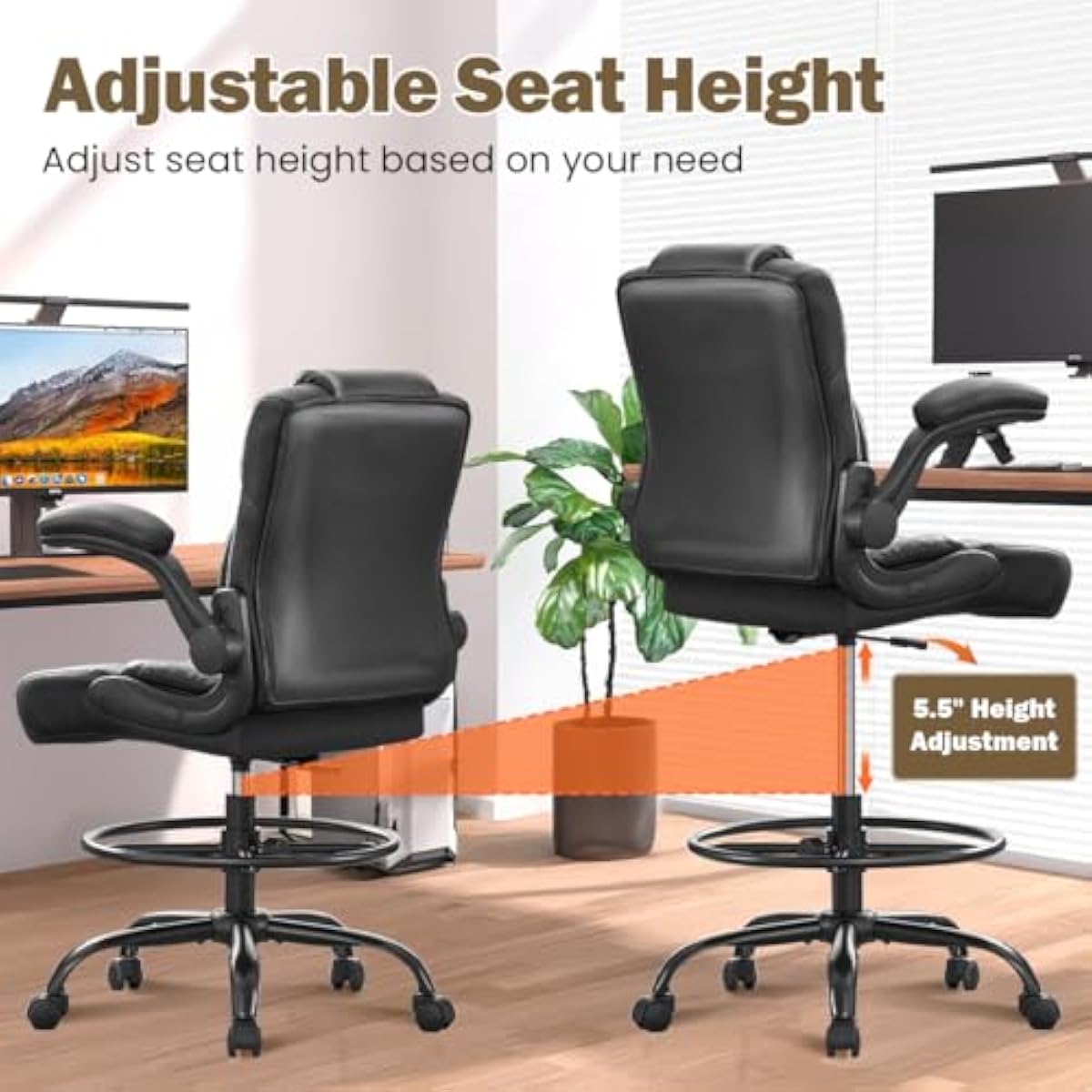 Ergonomic Tall Stool for Stand - Rings ulasan dan harga