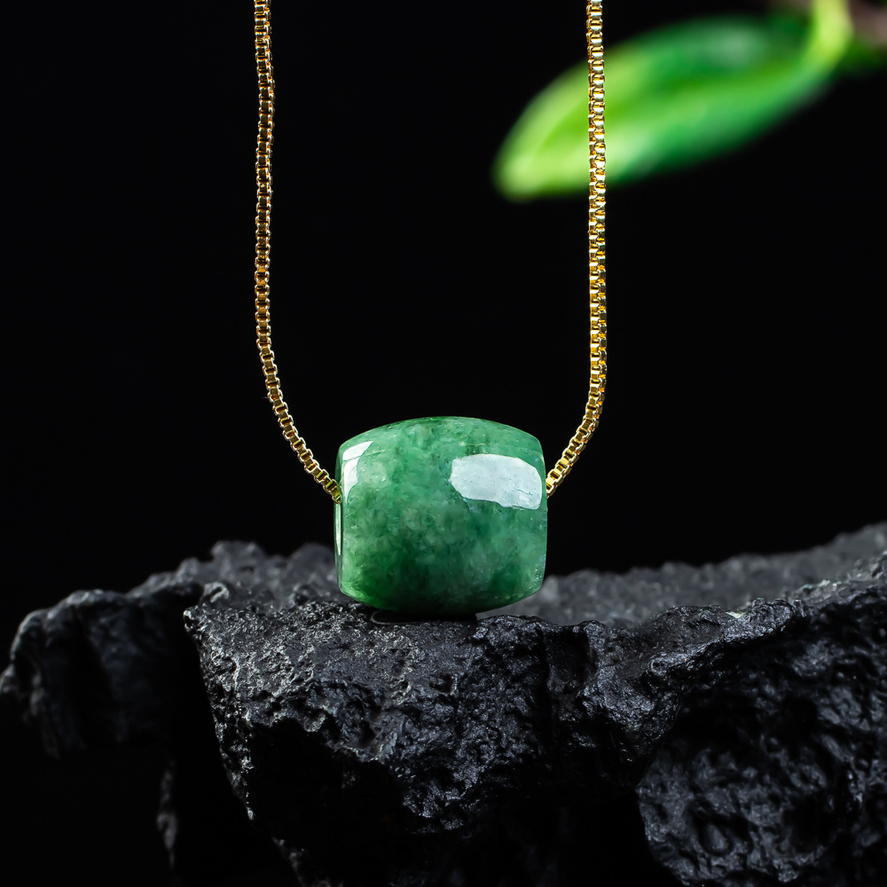 Natural Real Jade Bead Pendant - Necklaces ulasan dan harga