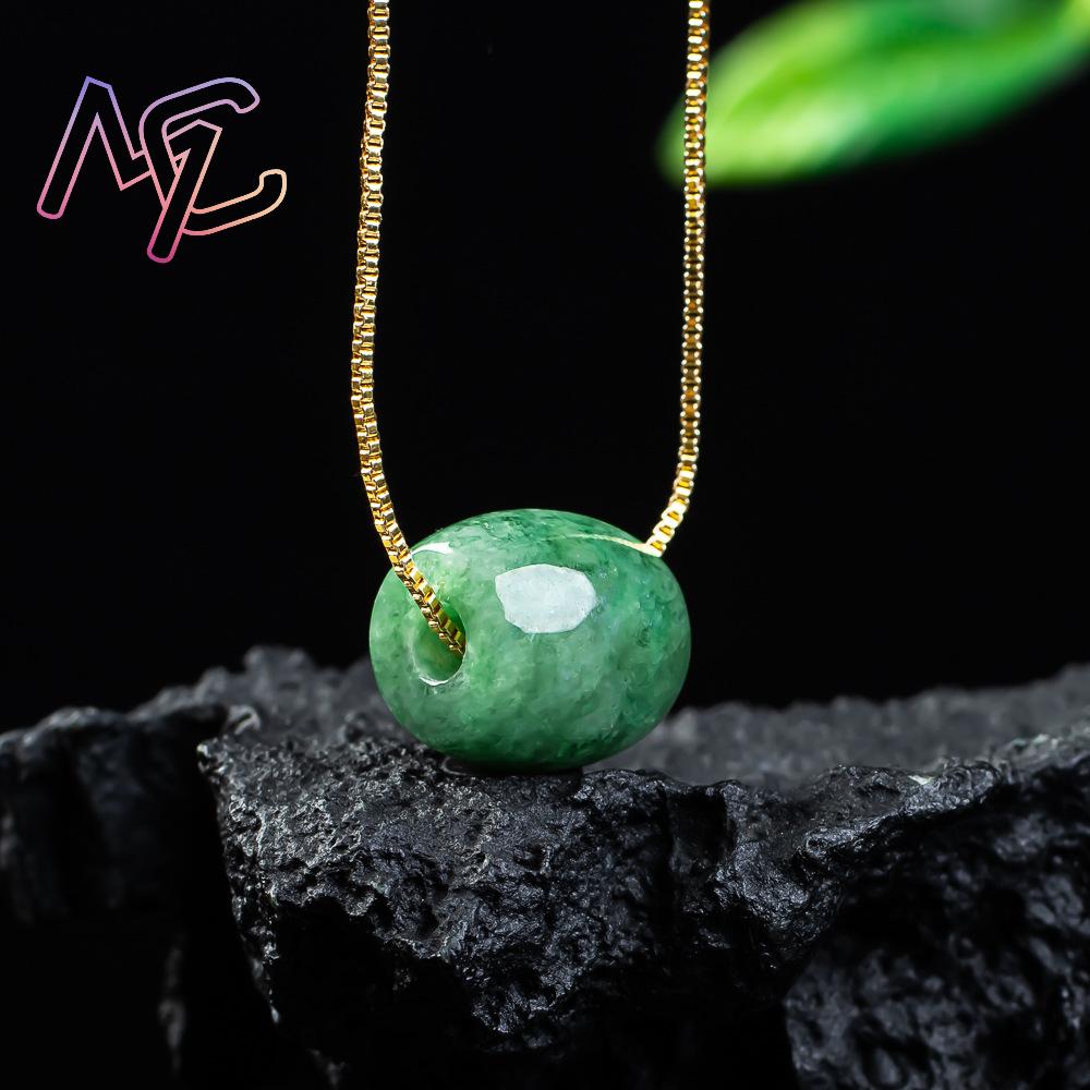 Natural Real Jade Bead Pendant - Necklaces ulasan dan harga