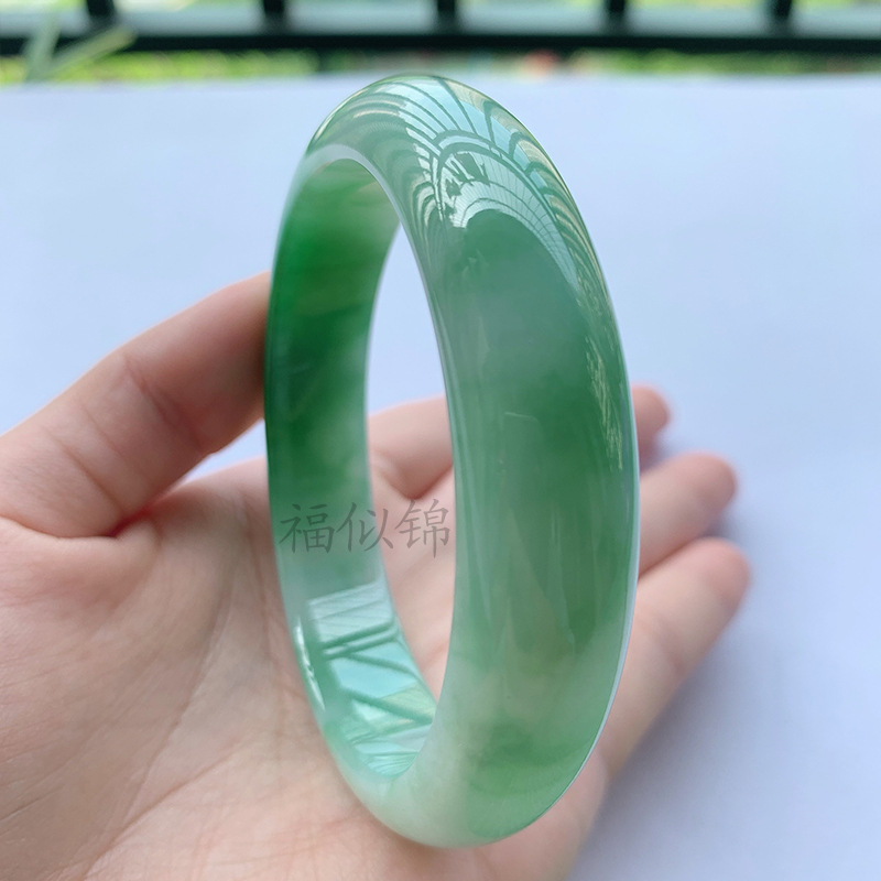 Old Mine Icy Jadeite Bracelet, - Bracelets ulasan dan harga
