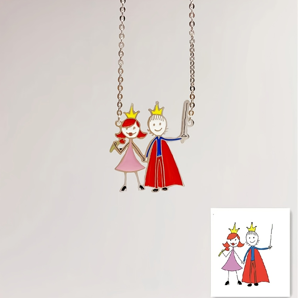 Custom Enamel Pendant Necklace - Custom Name Necklace Stainless Steel ulasan dan harga