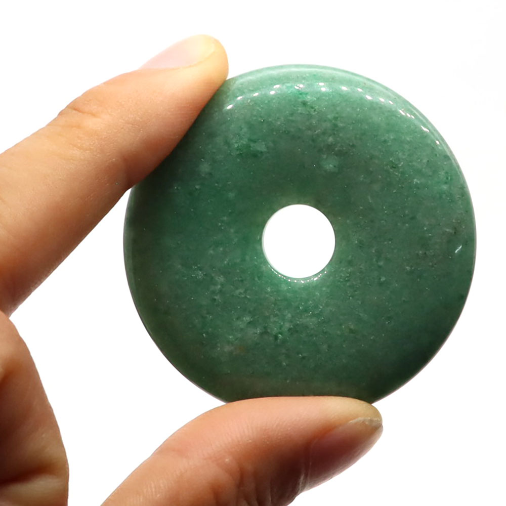 50mm Natural Big Hole Stones T - Crystal Pendant Necklace Natural Stone ulasan dan harga